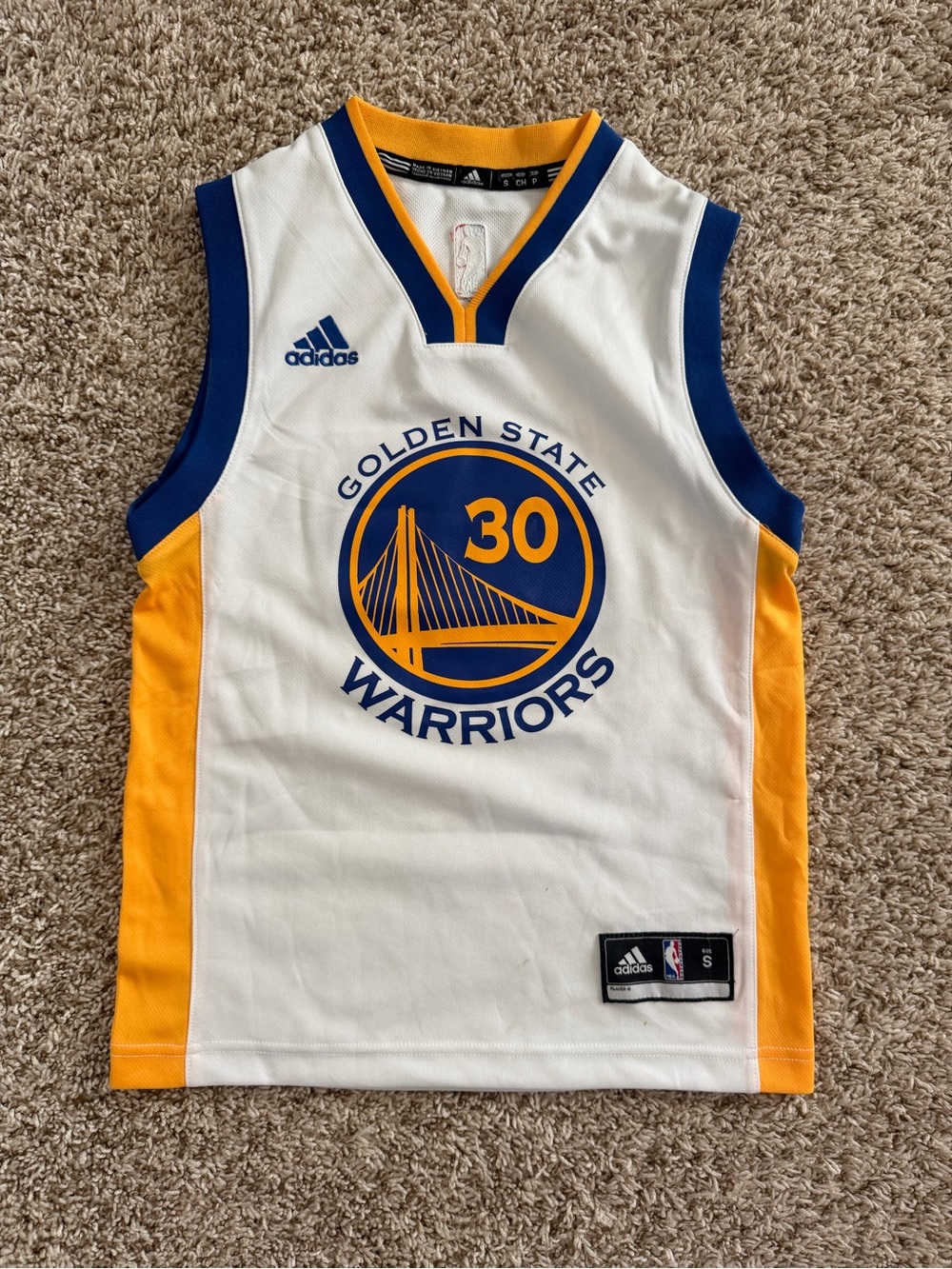 Adidas Golden State Warriors Curry Kid’s Basketball Jersey